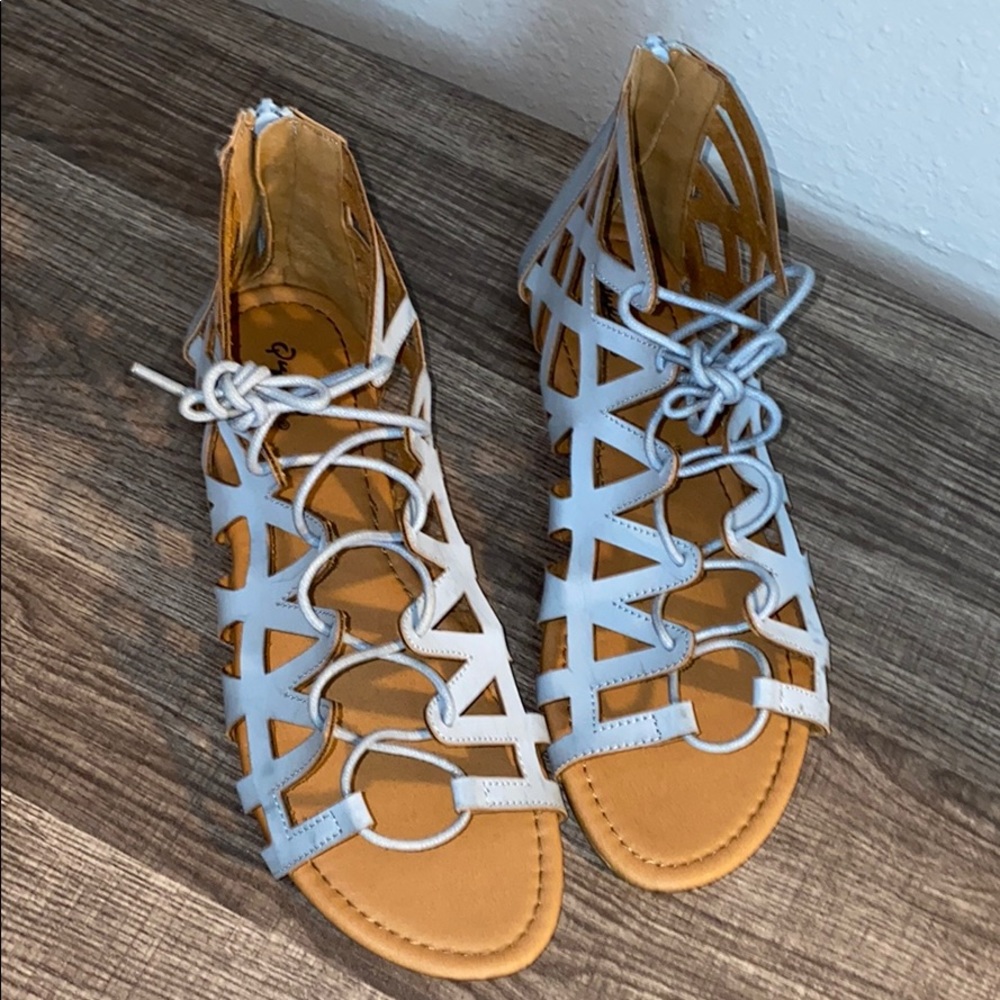 Blue sandals